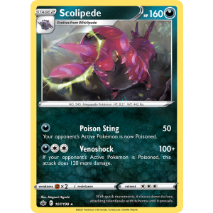 Scolipede 107/198 Pokemon TCG Sword & Shield Chilling Reign