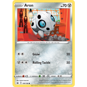 Aron 109/198 Pokemon TCG Sword & Shield Chilling Reign