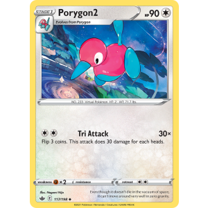 Porygon2 117/198 Pokemon TCG Sword & Shield Chilling Reign