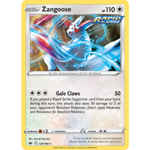 Zangoose 120/198 Pokemon TCG Sword & Shield Chilling Reign