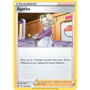 Agatha 129/198 Pokemon TCG Sword & Shield Chilling Reign