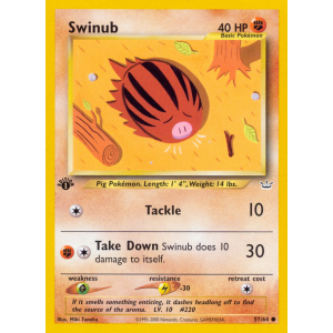 Swinub 57/64 Pokemon TCG Neo Neo Revelation