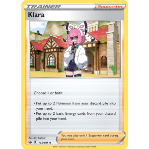 Klara 145/198 Pokemon TCG Sword & Shield Chilling Reign