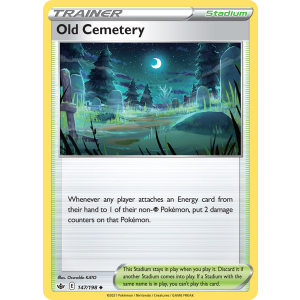 Old Cemetery 147/198 Pokemon TCG Sword & Shield Chilling Reign