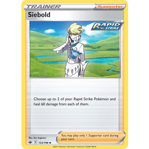 Siebold 153/198 Pokemon TCG Sword & Shield Chilling Reign