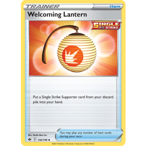 Welcoming Lantern 156/198 Pokemon TCG Sword & Shield Chilling Reign