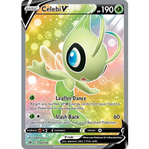 Rare Ultra Celebi V 160/198 Pokemon TCG Sword & Shield Chilling Reign