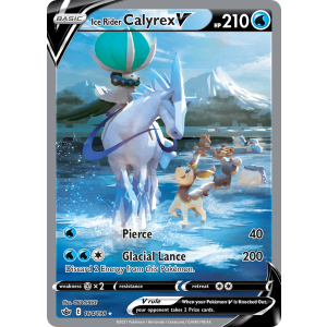 Rare Ultra Ice Rider Calyrex V 164/198 Pokemon TCG Sword & Shield Chilling Reign