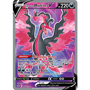 Rare Ultra Galarian Moltres V 176/198 Pokemon TCG Sword & Shield Chilling Reign