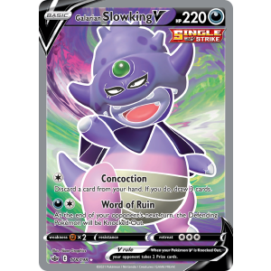 Rare Ultra Galarian Slowking V 178/198 Pokemon TCG Sword & Shield Chilling Reign