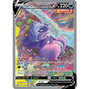 Rare Ultra Galarian Slowking V 179/198 Pokemon TCG Sword & Shield Chilling Reign