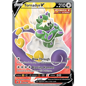 Rare Ultra Tornadus V 184/198 Pokemon TCG Sword & Shield Chilling Reign