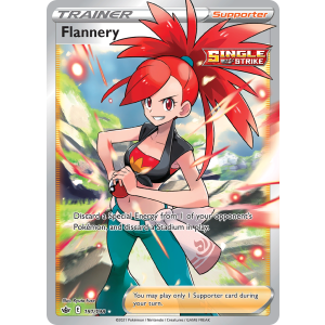 Rare Ultra Flannery 191/198 Pokemon TCG Sword & Shield Chilling Reign