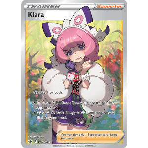 Rare Ultra Klara 194/198 Pokemon TCG Sword & Shield Chilling Reign