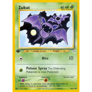 Zubat 59/64 Pokemon TCG Neo Neo Revelation