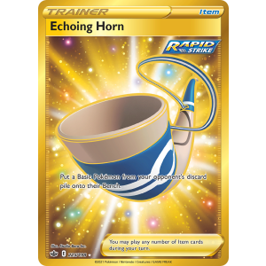 Rare Secret Echoing Horn 225/198 Pokemon TCG Sword & Shield Chilling Reign