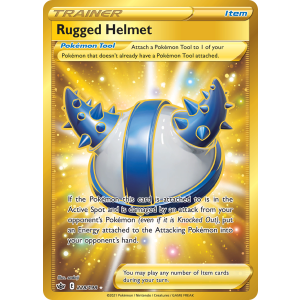 Rare Secret Rugged Helmet 228/198 Pokemon TCG Sword & Shield Chilling Reign