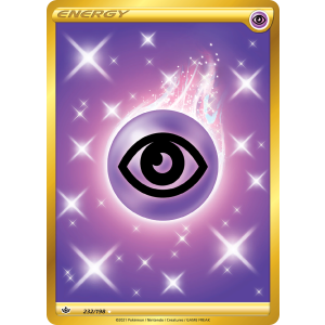 Rare Secret Psychic Energy 232/198 Pokemon TCG Sword & Shield Chilling Reign