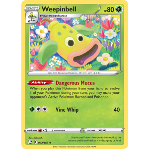 Weepinbell 2/163 Pokemon TCG Sword & Shield Battle Styles