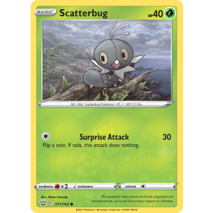 Scatterbug 11/163 Pokemon TCG Sword & Shield Battle Styles