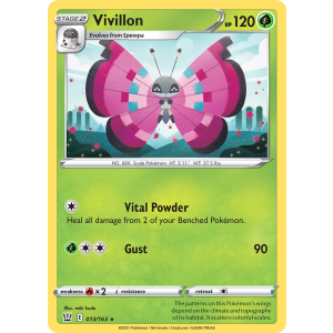 Vivillon 13/163 Pokemon TCG Sword & Shield Battle Styles