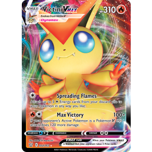 Rare Holo VMAX Victini VMAX 22/163 Pokemon TCG Sword & Shield Battle Styles