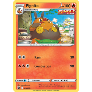 Pignite 24/163 Pokemon TCG Sword & Shield Battle Styles