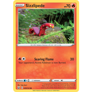 Sizzlipede 29/163 Pokemon TCG Sword & Shield Battle Styles