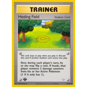 Healing Field 61/64 Pokemon TCG Neo Neo Revelation