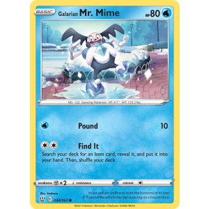 Galarian Mr. Mime 34/163 Pokemon TCG Sword & Shield Battle Styles