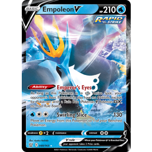 Rare Holo V Empoleon V 40/163 Pokemon TCG Sword & Shield Battle Styles