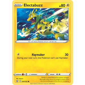 Electabuzz 44/163 Pokemon TCG Sword & Shield Battle Styles