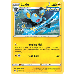 Luxio 47/163 Pokemon TCG Sword & Shield Battle Styles