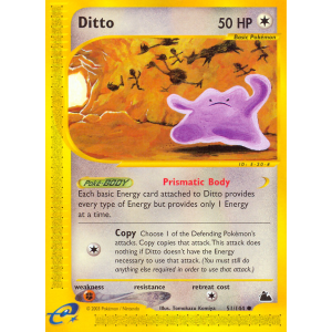 Ditto 51/144 Pokemon TCG E-Card Skyridge