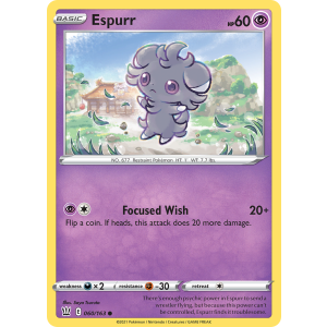 Espurr 60/163 Pokemon TCG Sword & Shield Battle Styles