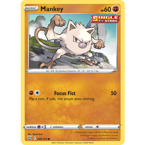 Mankey 66/163 Pokemon TCG Sword & Shield Battle Styles