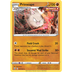 Primeape 67/163 Pokemon TCG Sword & Shield Battle Styles