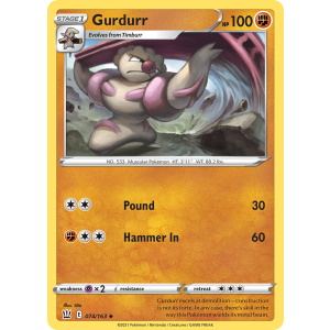 Gurdurr 74/163 Pokemon TCG Sword & Shield Battle Styles