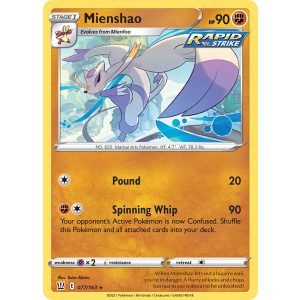 Mienshao 77/163 Pokemon TCG Sword & Shield Battle Styles