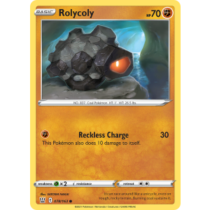 Rolycoly 78/163 Pokemon TCG Sword & Shield Battle Styles