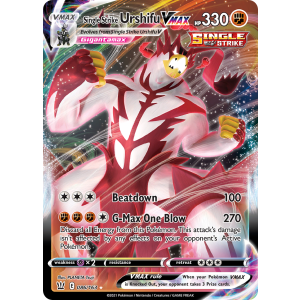 Rare Holo VMAX Single Strike Urshifu VMAX 86/163 Pokemon TCG Sword & Shield Battle Styles