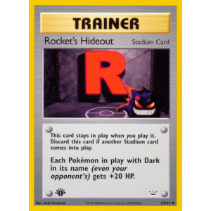 Rocket's Hideout 63/64 Pokemon TCG Neo Neo Revelation