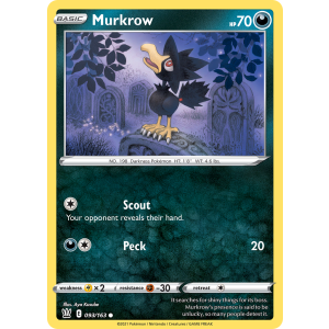 Murkrow 93/163 Pokemon TCG Sword & Shield Battle Styles