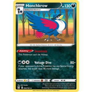 Honchkrow 94/163 Pokemon TCG Sword & Shield Battle Styles