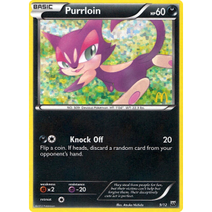  Purrloin 9/12 Pokemon TCG Other McDonald's Collection 2012