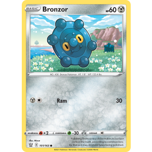 Bronzor 101/163 Pokemon TCG Sword & Shield Battle Styles