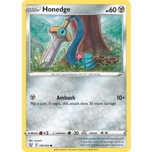 Honedge 105/163 Pokemon TCG Sword & Shield Battle Styles