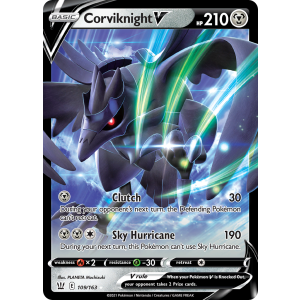 Rare Holo V Corviknight V 109/163 Pokemon TCG Sword & Shield Battle Styles