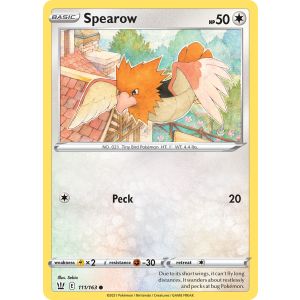 Spearow 111/163 Pokemon TCG Sword & Shield Battle Styles