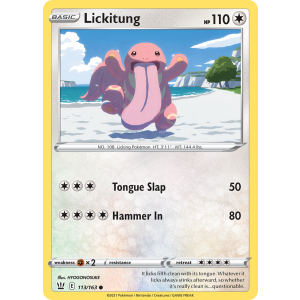 Lickitung 113/163 Pokemon TCG Sword & Shield Battle Styles